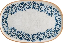 Bonna Viento Hygge Platte oval 34x23cm blau - 6 Stück