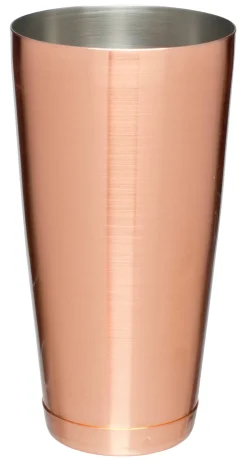 Boston Shaker mit Bodenkappe - kupferfarben