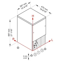 Brema Eiswürfelbereiter CB Serie 249A HC B-QUBE DP - Würfel (29kg)