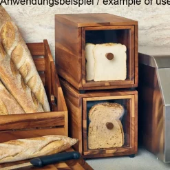 Brotkasten Akazienholz - 17,6x32,5x19cm (GN 1/3)