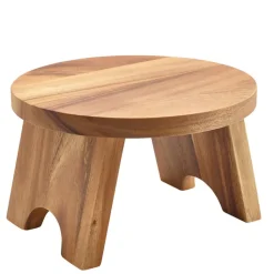 Buffet-Erhöhung rund, Akazienholz - 25cm