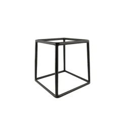 Buffetständer eckig, rutschfest, schwarz - 18x18cm