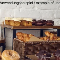 Buffet-Ständer schwarz, Eisen - 32x26x15cm (GN 1/2)