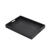 Butler-Tablett, Akazienholz schwarz - 44x32x4,5cm