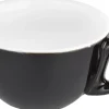 Cappuccinotasse Italia Black, schwarz-weiß - 200ml (1 Stk.)