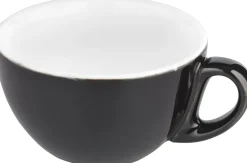 Cappuccinotasse Italia Black, schwarz-weiß - 200ml (1 Stk.)