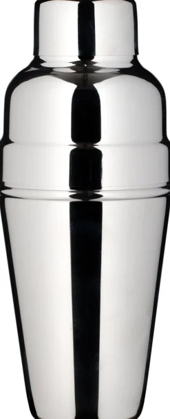 Cocktail Shaker, Edelstahl glänzend, dreiteilig (500ml)