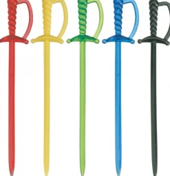 Cocktailpicker Degen, bunt - 15 x 80mm (250Stk.)