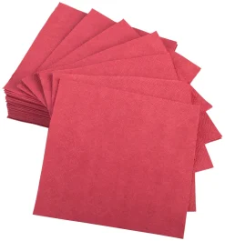 Cocktailservietten, 24x24cm, 1/4 Falz, 2-lagig - bordeaux (300 Stk.)