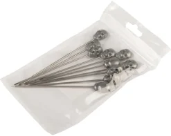 Cocktailspieße Skull, Metall - 11,3cm (10 Stk.)