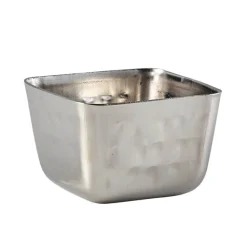 Dipschale, Edelstahl, rechteckig, gehämmert - 71ml (12 Stk.)