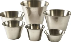 Dipschale Kegelform mit Rollrand, Edelstahl - 43ml