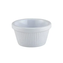 Dipschale, Melamin weiß geriffelt - 59ml (24 Stk.)