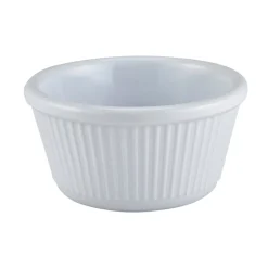 Dipschale, Melamin weiß geriffelt - 114ml (24 Stk.)