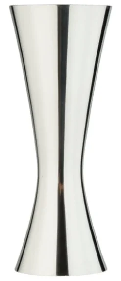 Doppelmessbecher Aero, poliert, Urban Bar - Edelstahl (20/40ml)