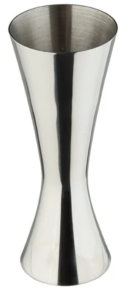 Doppelmessbecher Aero, poliert, Urban Bar - Edelstahl (20/40ml)