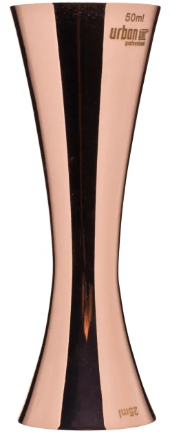 Doppelmessbecher Aero, poliert, Urban Bar - kupferfarben (25/50ml)