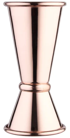 Doppelmessbecher, kupferfarben - Edelstahl (2/4cl)