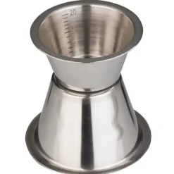 Doppelmessbecher 20/40ml, Skalierung - Edelstahl