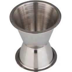 Doppelmessbecher 30/50ml, Skalierung - Edelstahl