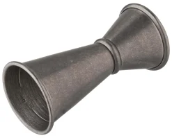 Doppelmessbecher, vintage - Edelstahl (20/40ml)