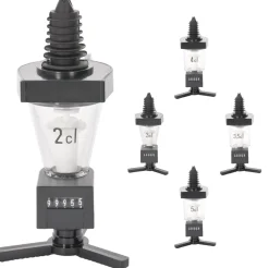 Dosierer mit Zählwerk mittig, Kunststoff (0,7l - 1,0l) - 4cl