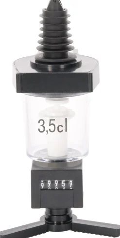 Dosierer mit Zählwerk mittig, Kunststoff (0,7l - 1,0l) - 4cl