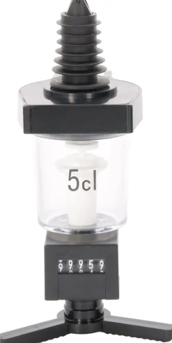 Dosierer mit Zählwerk mittig, Kunststoff (0,7l - 1,0l) - 4cl