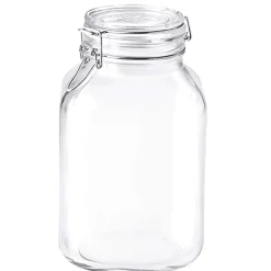 Drahtbügelglas / Vorratsglas Fido eckig - 3000ml