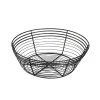 Drahtkorb / Servierkorb rund, schwarz - 25,5x8cm (6 Stk.)