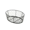 Drahtkorb / Servierkorb schwarz - 24x18x8,5cm (6 Stk.)