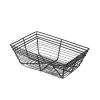 Drahtkorb / Servierkorb schwarz - 23x15x7,5cm (6 Stk.)