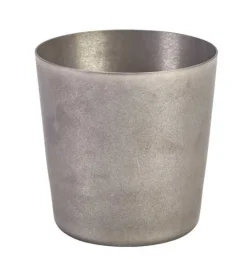 Edelstahlbecher / Snackbecher Edelstahl vintage - 8,5x8,5cm/420ml