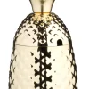 Edelstahlbecher "Ananas" mit Deckel, Gold-Look - 500ml