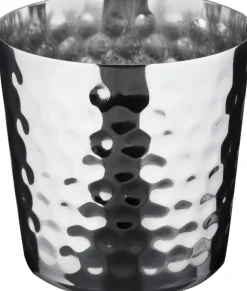 Edelstahlbecher gehämmert, poliert - 400ml