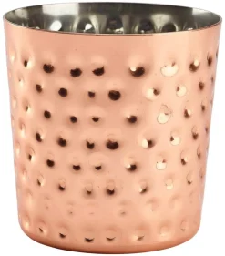 Edelstahlbecher gehämmert, kupferfarben - 400ml