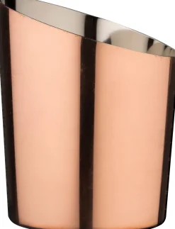 Edelstahlbecher, Schrägschnitt - kupferfarben (11,6cm)