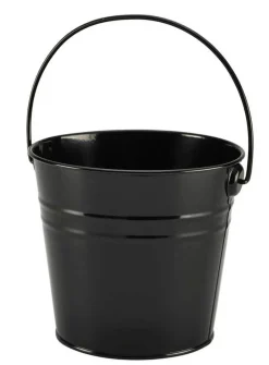 Eimer, schwarz - Edelstahl (2,1L)