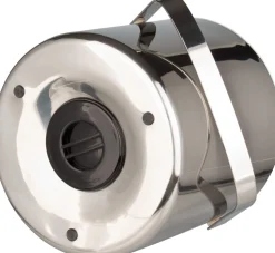 Eiseimer Kunststoff PP, silberfarben, mit Zange - 1,3l