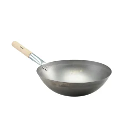 Eisen-Wok, runder Boden - 35,6 cm