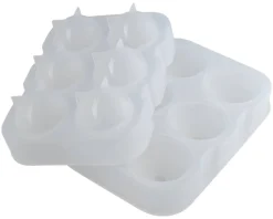 Eiswürfelform, Silikon - 6 Kugeln (4,5cm)