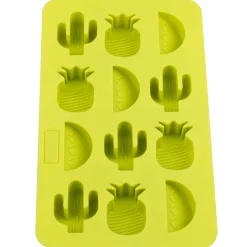 Eiswürfelform Tropical, Silikon, grün - Kaktus, Ananas, Melone