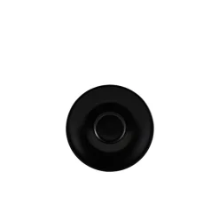 Espresso Untertasse Porzellan matt schwarz – 12 cm (6 Stk.)