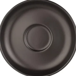 Espressotasse Barista mit Untertasse, Porzellan schwarz - 55ml (6 Sets)