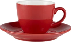 Espressotasse Bowl rot - 90ml (6 Stk.)