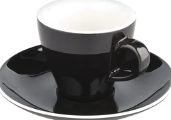 Espressotasse Italia Black, schwarz-weiß - 90ml (1 Stk.)