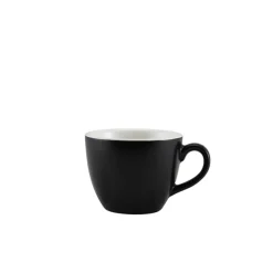 Espressotasse Porzellan matt schwarz – 90 ml (6 Stk.)