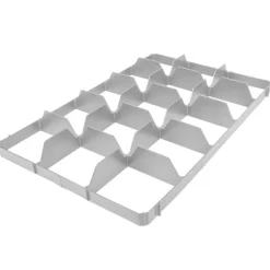 Fachwerkeinsatz unten - 15 Fächer (109x117mm)
