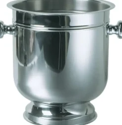 Flaschenkühler - glänzender Edelstahl, 22cm