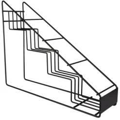 Flaschentreppe schmal - schwarz